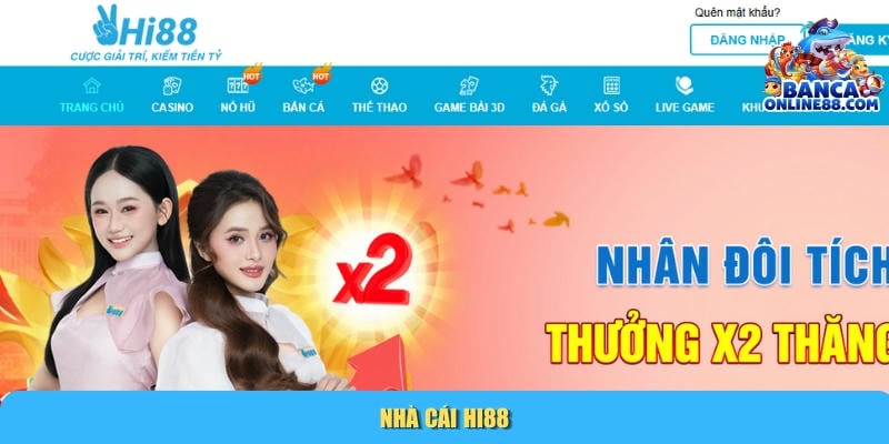 BancaOnline88 – Đánh Giá Nhà Cái Bắn Cá Đổi Thưởng Uy Tín 2025 6 Nhà cái bắn cá đổi thưởng uy tín HI88